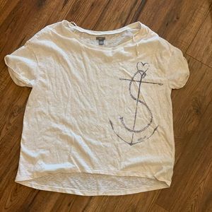 Nautical Arie off the shoulder top